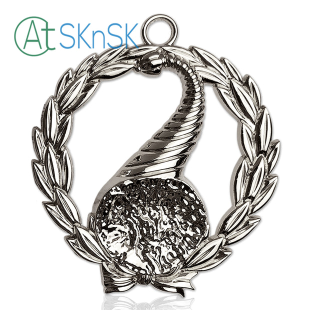 Masonic Junior Stewards Sliver Jewel Pendant the Right Harvest Basket