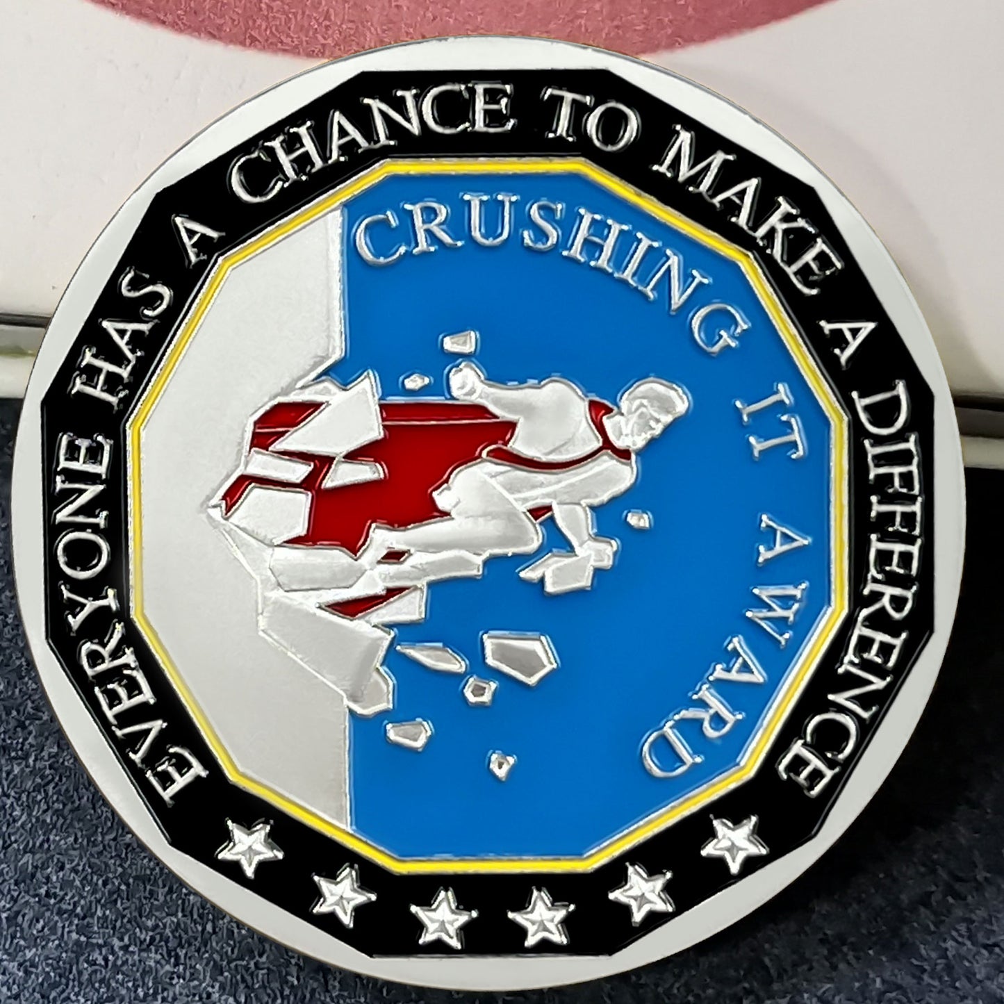 Encouragement Challenge Coin-employee Appreciation Gifts Inspirational Thank You Coin for Students and Cowokers-Break Through Difficulties