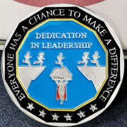 Encouragement Challenge Coin-Employee Appreciation Gifts Inspirational Thank You Coin for Students and Cowokers-Dedication in Leadership