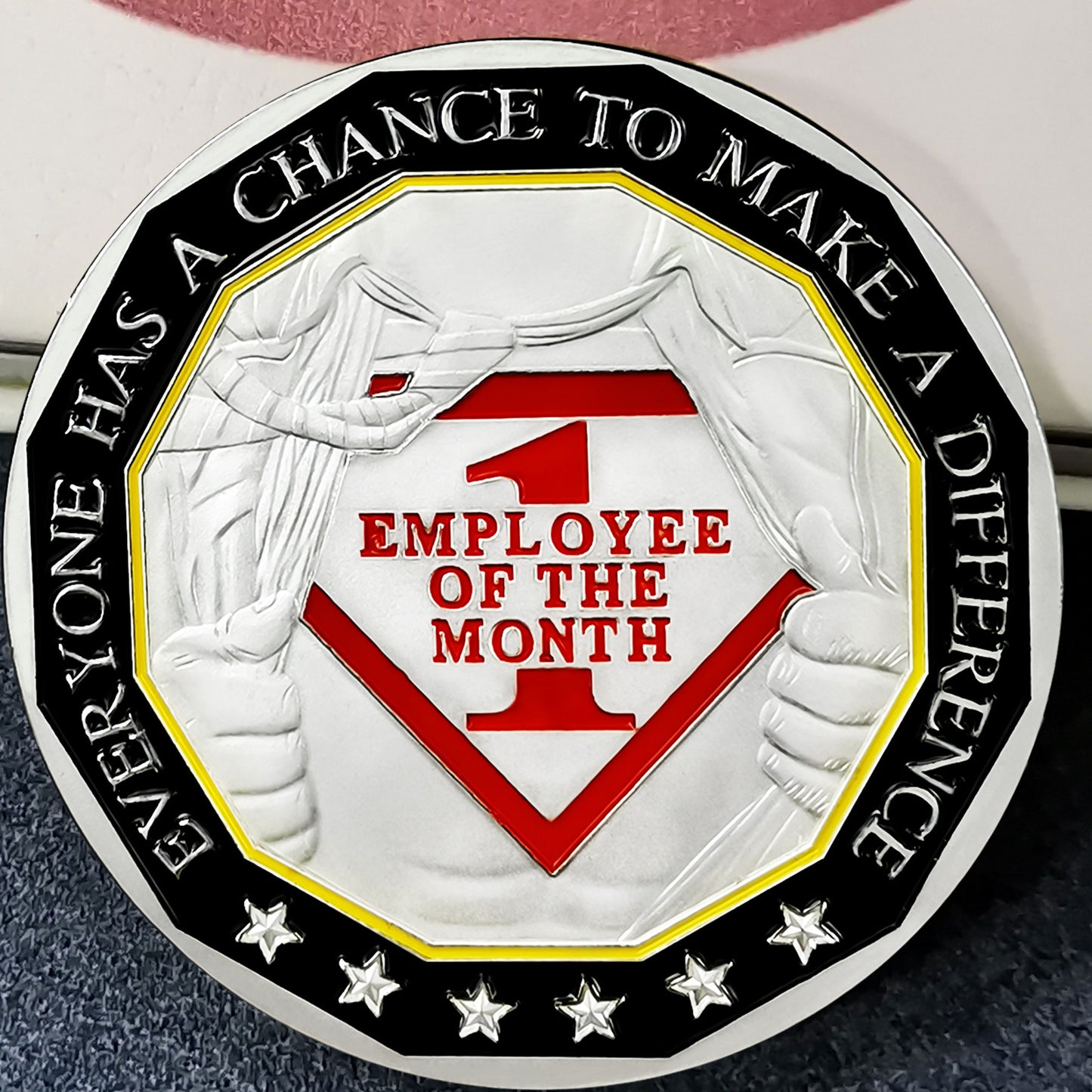 Encouragement Challenge Coin-employee Appreciation Gifts Inspirational Thank You Coin for Students and Cowokers-Star of the Month