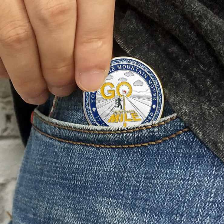 Encouragement Challenge Coin-employee Appreciation Gifts Inspirational Thank You Coin for Students and Cowokers-roads and Red Flags