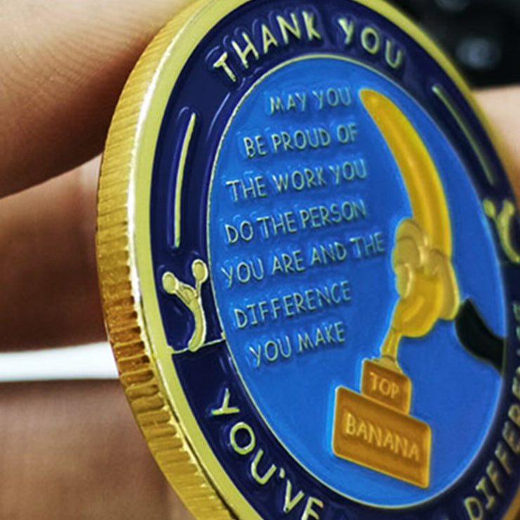 Encouragement Challenge Coin-Employee Appreciation Gifts Inspirational Thank You Coin for Students and Cowokers-Team Work