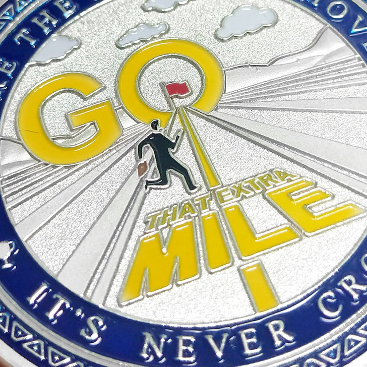 Encouragement Challenge Coin-employee Appreciation Gifts Inspirational Thank You Coin for Students and Cowokers-roads and Red Flags