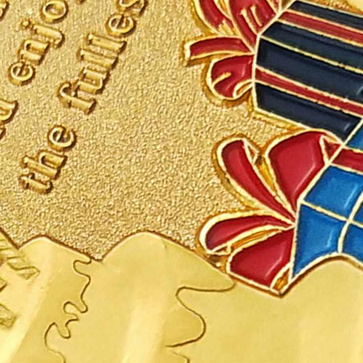 Happy Birthday Coin, Christian Birthday Gifts for Friends for Siblings, Grandson or Granddaughter, Boys & Girls, The girl scatters the flowers