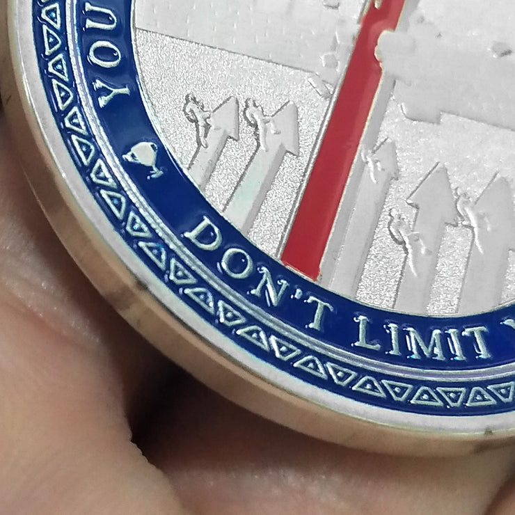 Encouragement Challenge Coin-employee Appreciation Gifts Inspirational Thank You Coin for Students and Cowokers-the Red Arrow Breaks the Wall