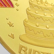 Happy Birthday Coin -Laughing and crying cake