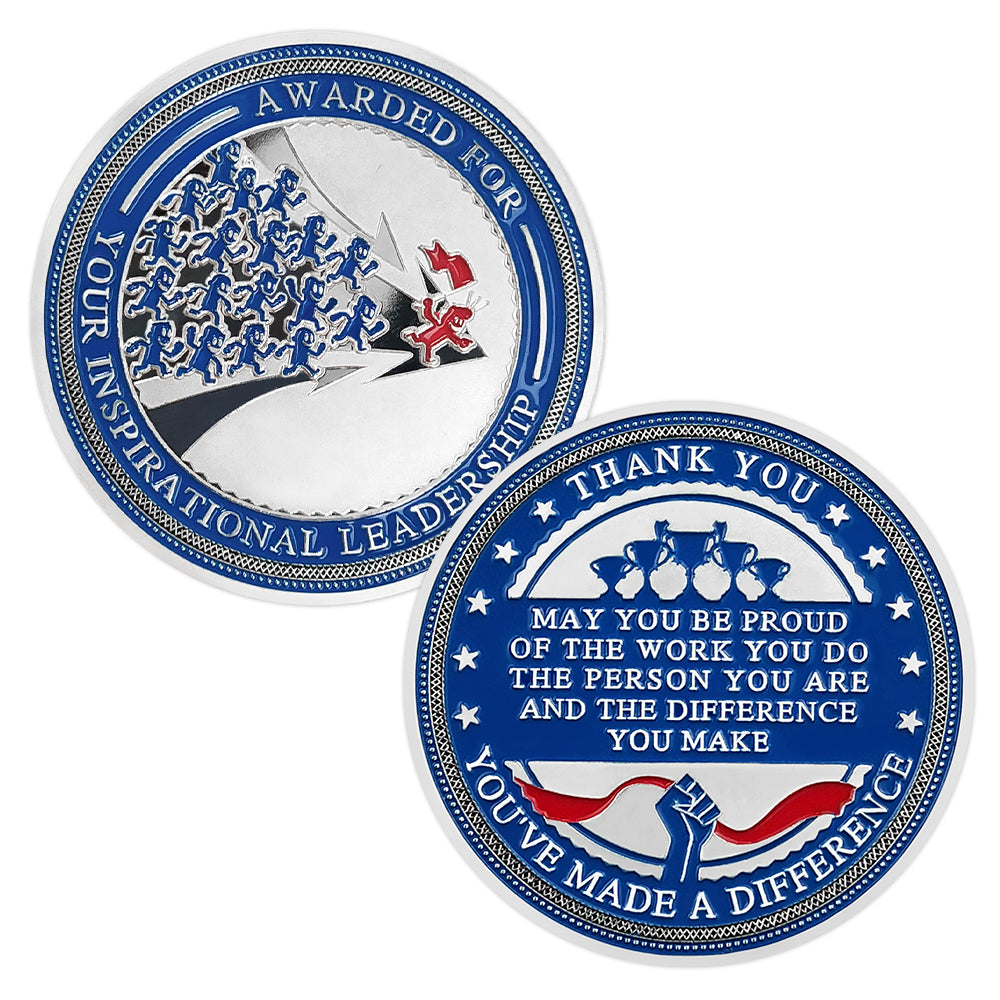 Company Award Challenge Coin Set Team Spirit Leadership Token Make A Difference