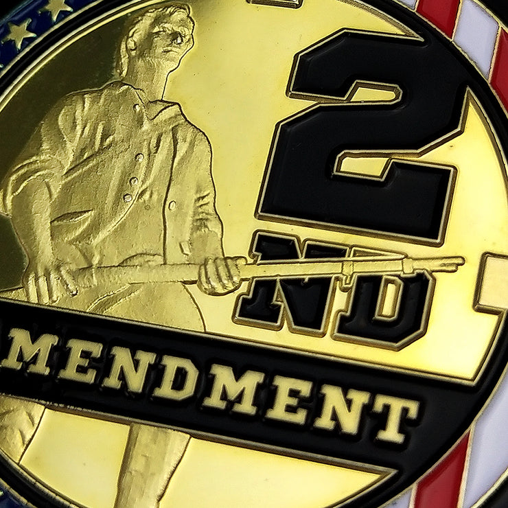 US Constitution 2nd Amendment Police Challenge Coin