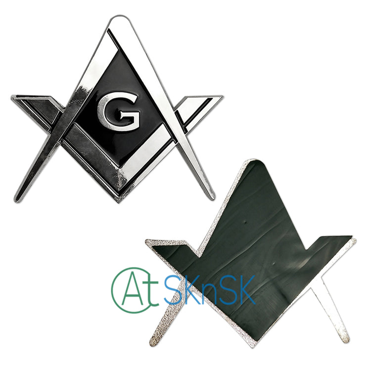 Mason Square and Compass Auto Car Emblem