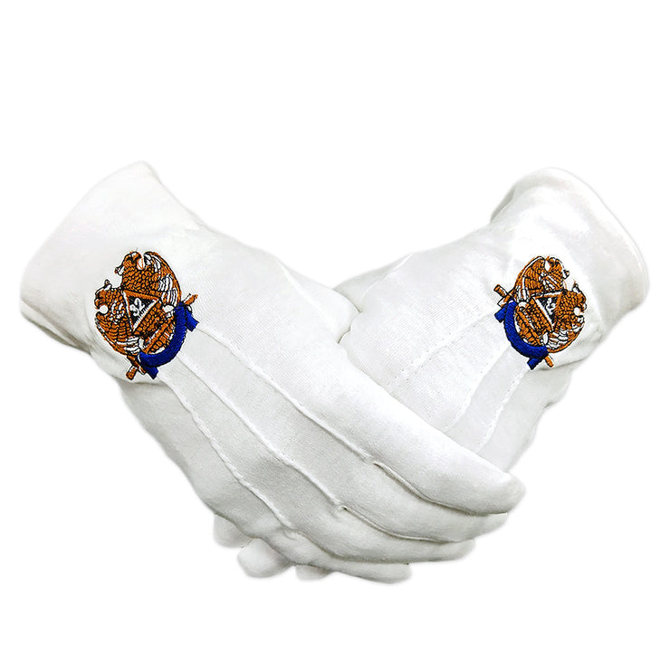 Masonic Scottish Rite 32 Degree White Gloves