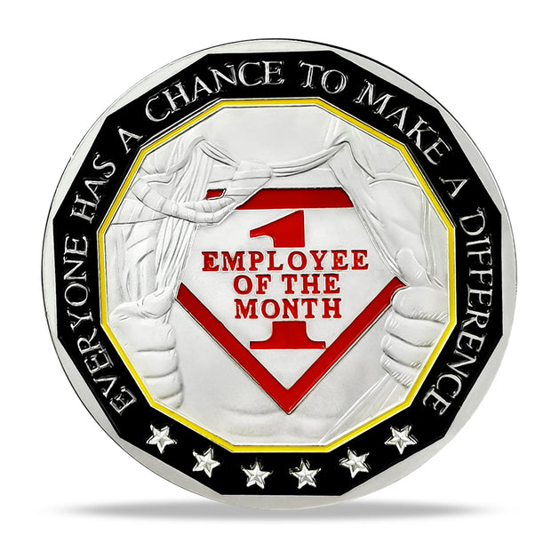 Encouragement Challenge Coin-employee Appreciation Gifts Inspirational Thank You Coin for Students and Cowokers-Star of the Month