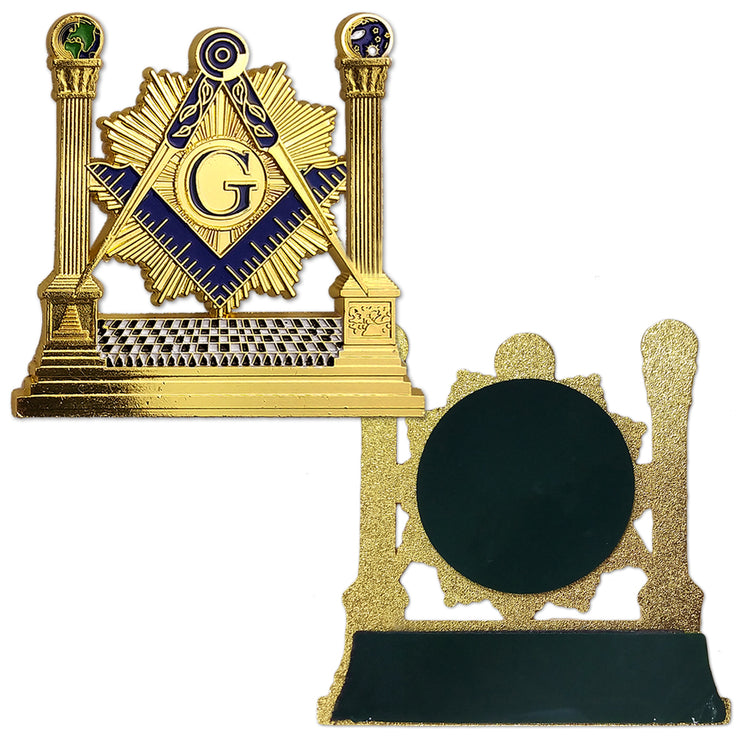 Mason Double Columns Square Auto Car Emblem