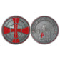 Knight Templar Challenge Coin Red Cross Religious Coin Collection Commemorative Gift