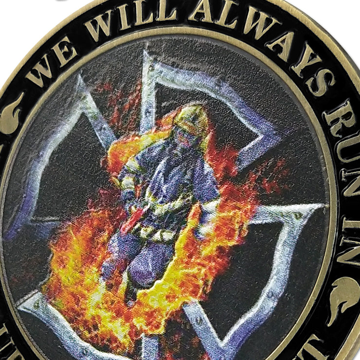 Firefighter Maltese Cross Fire Rescue Challenge Coin