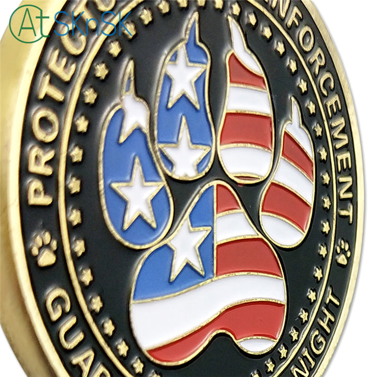 United States Police Dogs K9 Challenge Coin