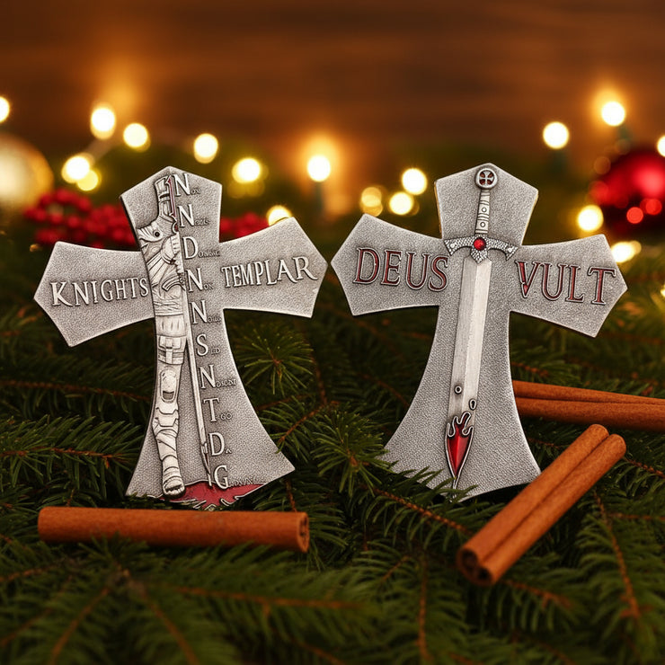 Deus Vult Knights Templar Challenge Coin