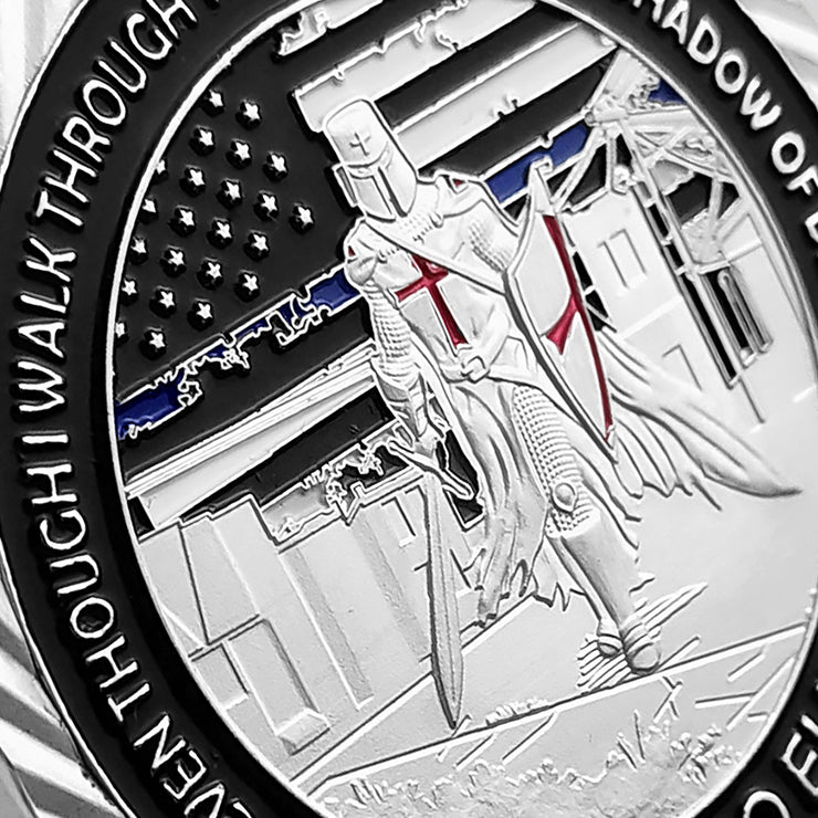 Police Justice Warrior Blue Lives Matter Challenge Coin