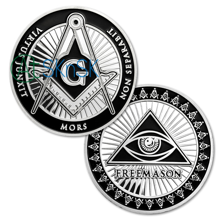 All-Seeing Eye Of Freemasonry's Challenge Coin