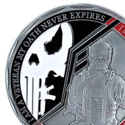 Veterans Oath Challenge Coin Served Never Expired Medallion Gift