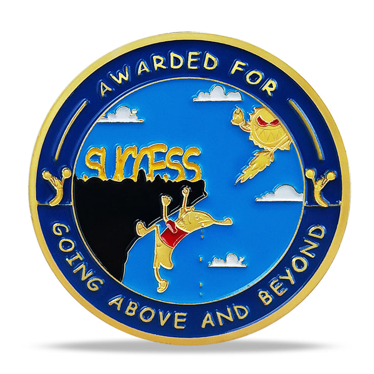 Encouragement Challenge Coin-Employee Appreciation Gifts Inspirational Thank You Coin for Students and Cowokers-Top Banana