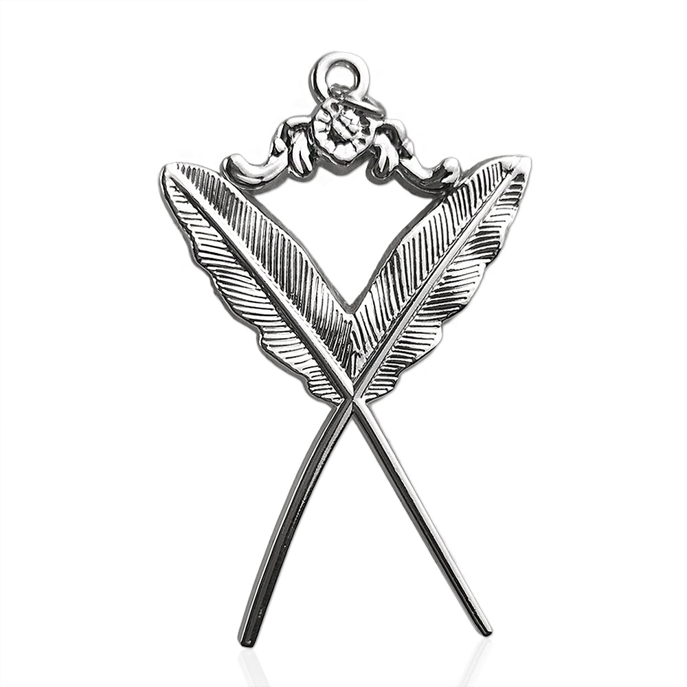 Masonic The Feather Quill Sliver Jewel Pendant