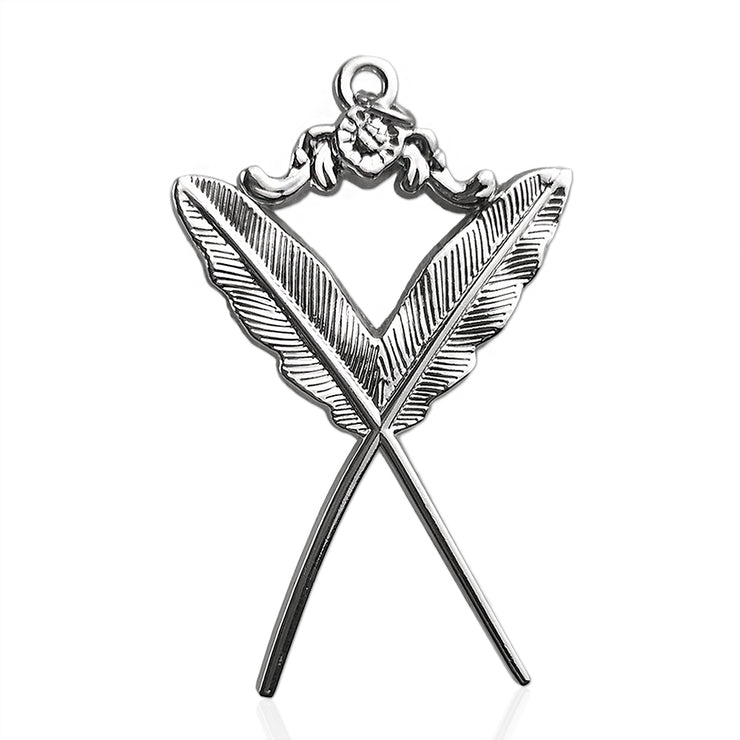 Masonic The Feather Quill Sliver Jewel Pendant