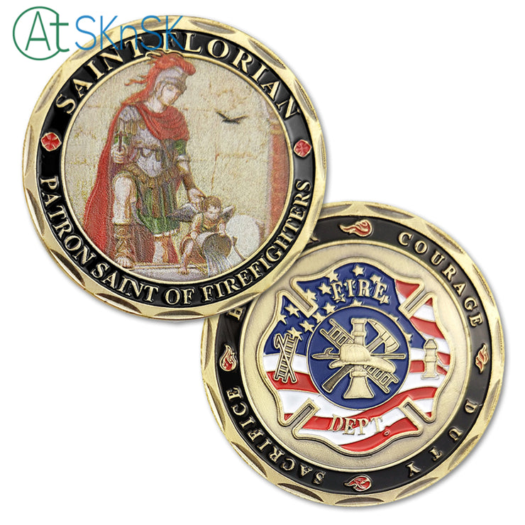 US Firefighter St Florian Challenge Coin