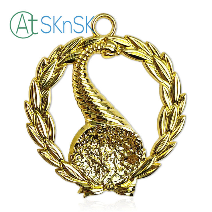 Masonic Senior Stewards Gold Jewel Pendant the Left Harvest Basket