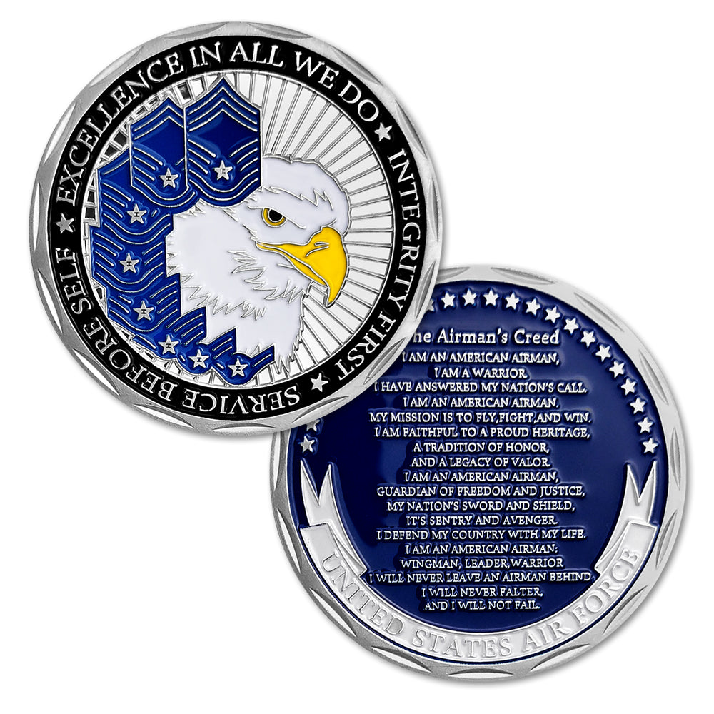 United States Air Force The Airman's Creed Challenge Coin