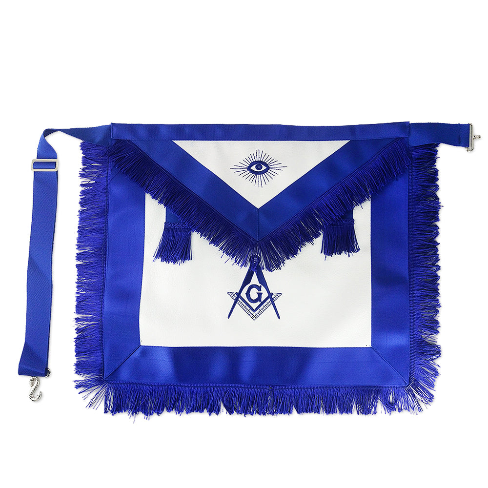 Masonic Blue Lodge Master Mason Apron W Fringe Atsknskgift masonic-blue-lodge-master-mason-apron-w-fringe-atsknskgift