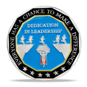 Encouragement Challenge Coin-Employee Appreciation Gifts Inspirational Thank You Coin for Students and Cowokers-Dedication in Leadership