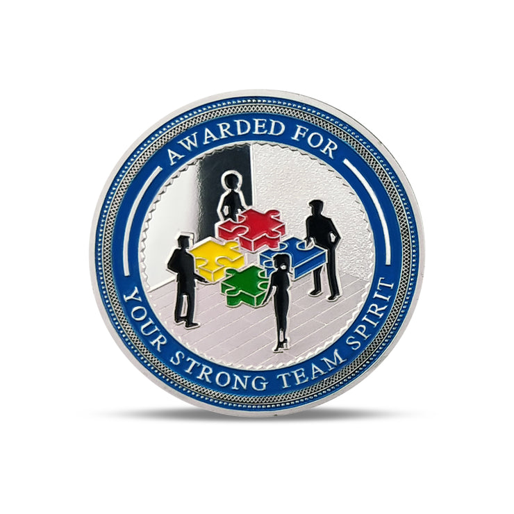 Encouragement Challenge Coin-Employee Appreciation Gifts Inspirational Thank You Coin for Students and Cowokers-Team Spirit