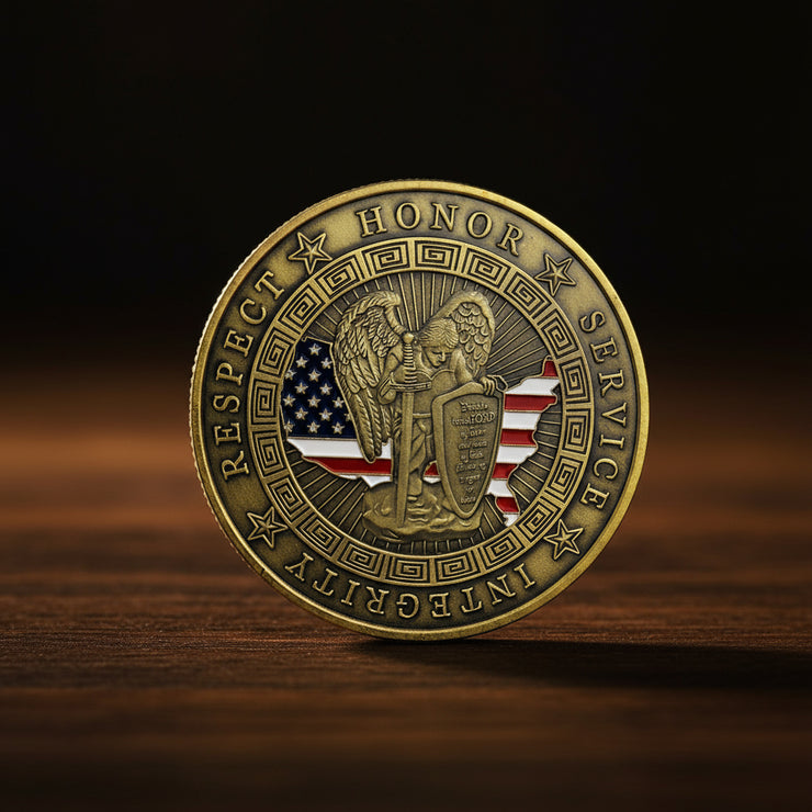 Police Armor of God Motto Challenge Coin