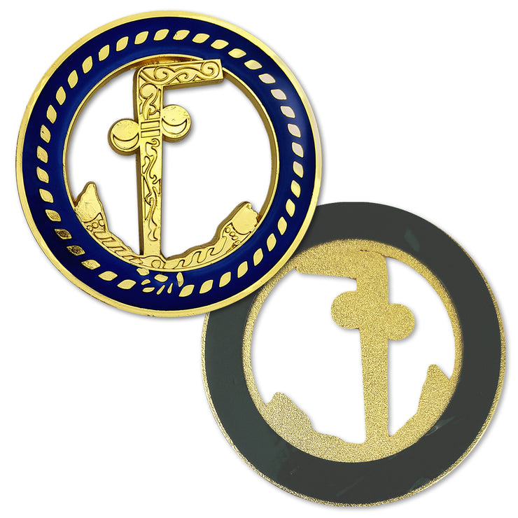 Masonic Round Auto Car Emblem