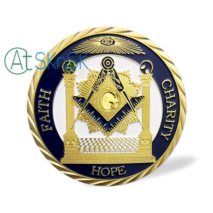 Mason Mottoes Of Freemasonry's Challenge Coin