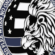 LEO Challenge Coin Blue Lives Matter Remember the Fallen Police Silver Medallion