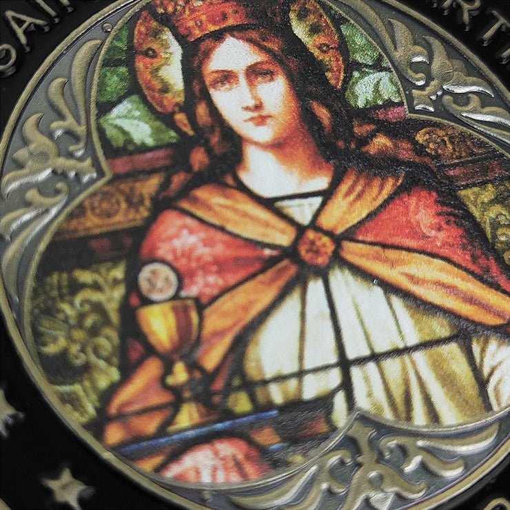 St Barbara Patron Saint of Artillery Oath Prayer Challenge Coin Military Badge