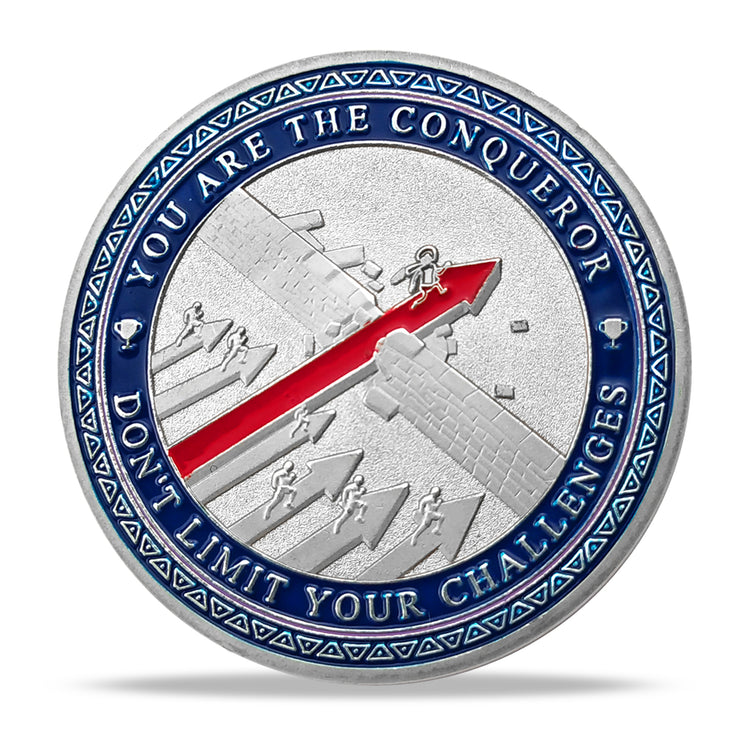 Encouragement Challenge Coin-employee Appreciation Gifts Inspirational Thank You Coin for Students and Cowokers-the Red Arrow Breaks the Wall