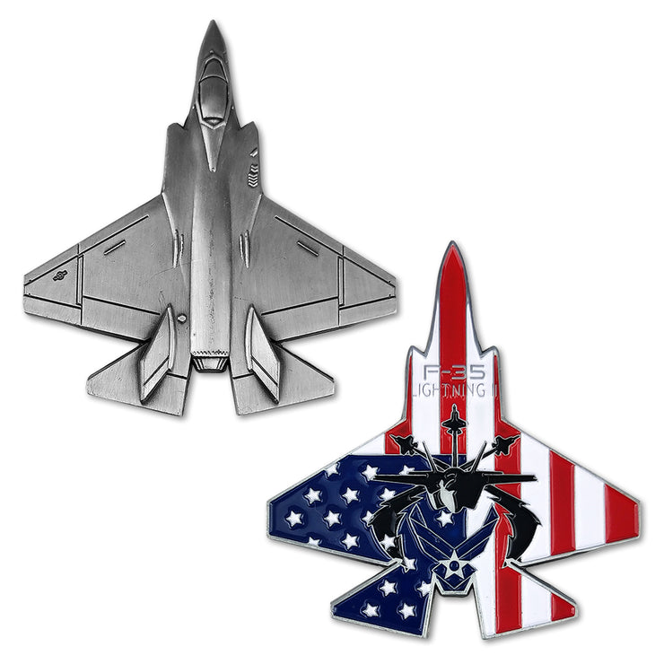 United States Air Force F35 Lighting Model Challenge Coin