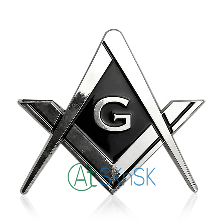 Mason Square and Compass Auto Car Emblem