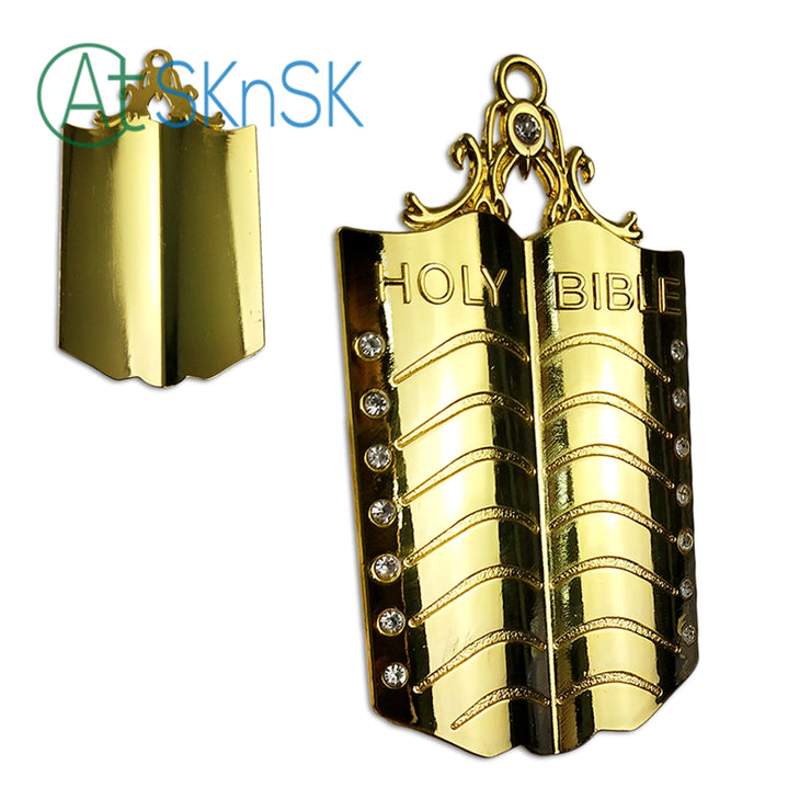 Masonic Chaplain Gold Jewel Pendant the Holy Bible