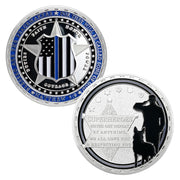Sheriff & K9 Challenge Coin Law Enforcement Shield Badge Police Collectible Medallion