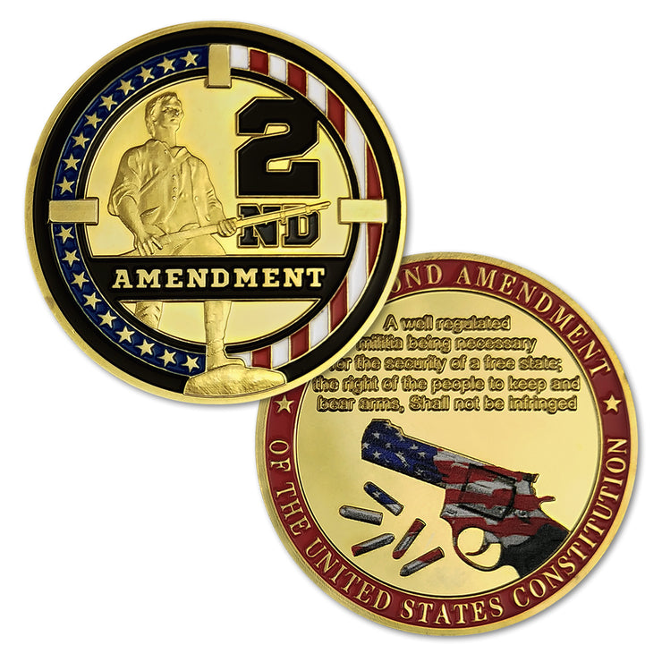 US Constitution 2nd Amendment Police Challenge Coin