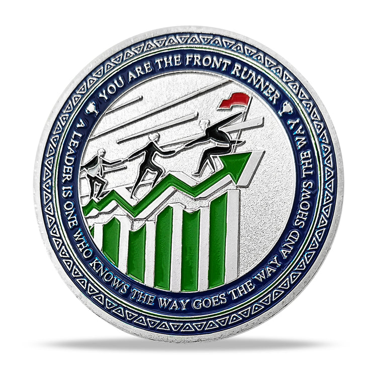 Encouragement Challenge Coin-Employee Appreciation Gifts Inspirational Thank You Coin for Students and Cowokers-Green Arrow
