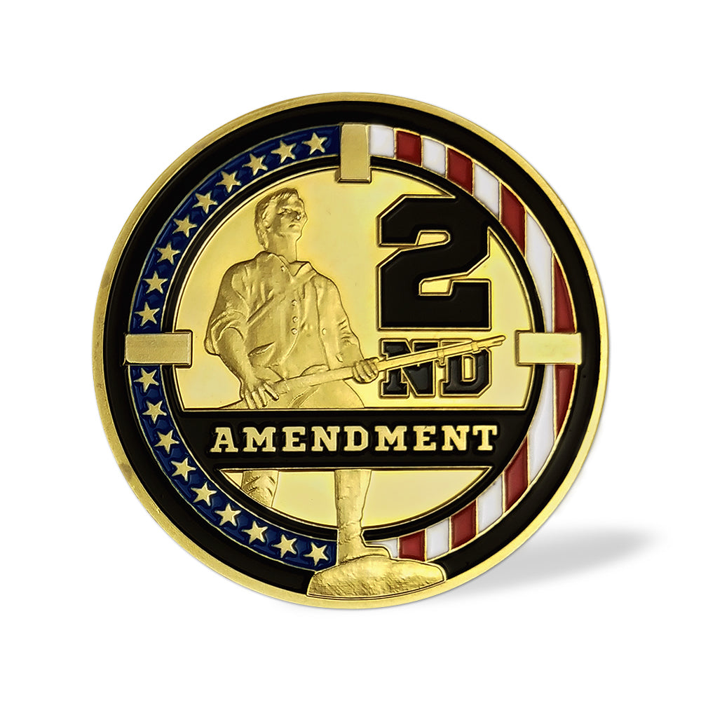 US Constitution 2nd Amendment Police Challenge Coin