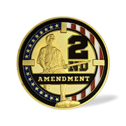 US Constitution 2nd Amendment Police Challenge Coin