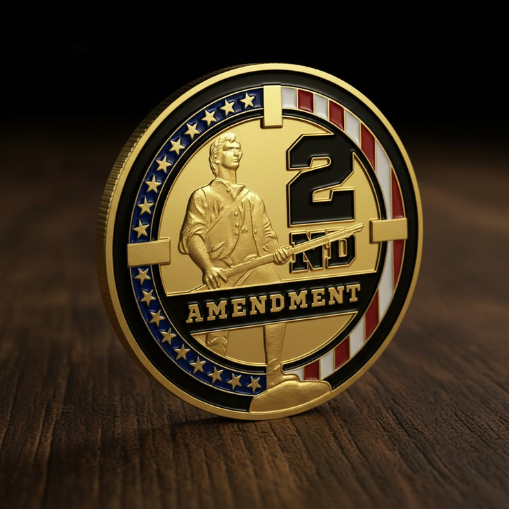 US Constitution 2nd Amendment Police Challenge Coin
