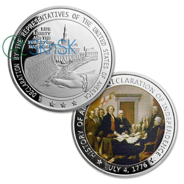 1776 US The Declaration of Independence Challenge Coin