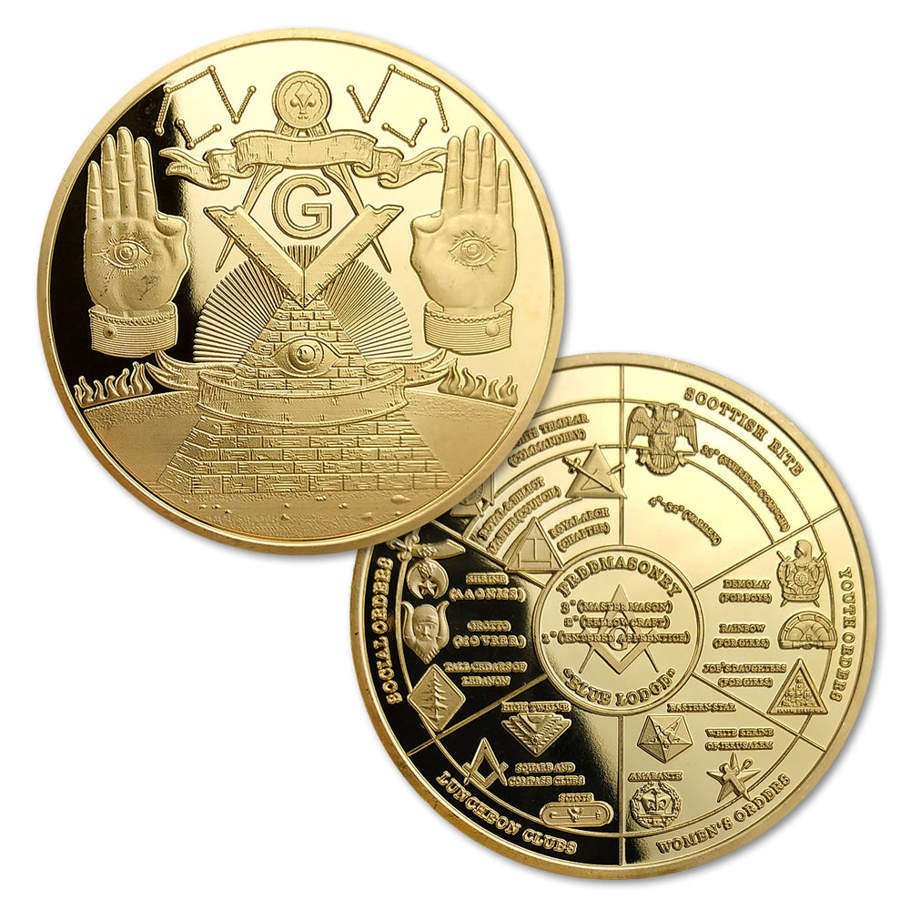 Masonic Freemason Lodge Challenge Coin