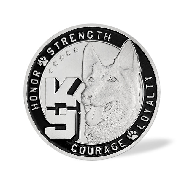 K9 Police Dog Law Enforcement Challenge Coin